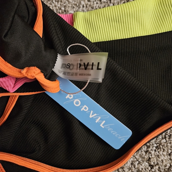 Popvil v-wire color block bikini - Picture 5 of 5